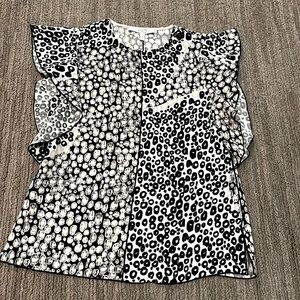 Derek Lam 10 Crosby: flutter top.